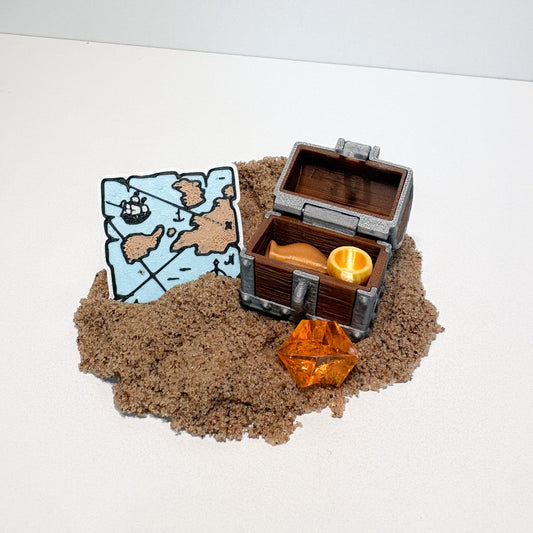 Pirate Dig Kit - Treasure Chest & Map