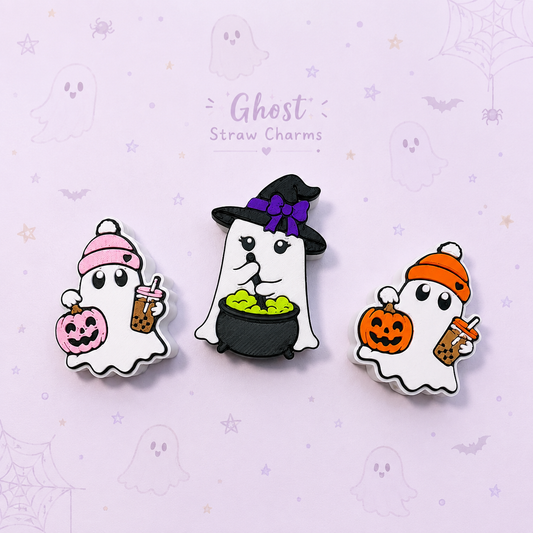 Ghost Straw Charms