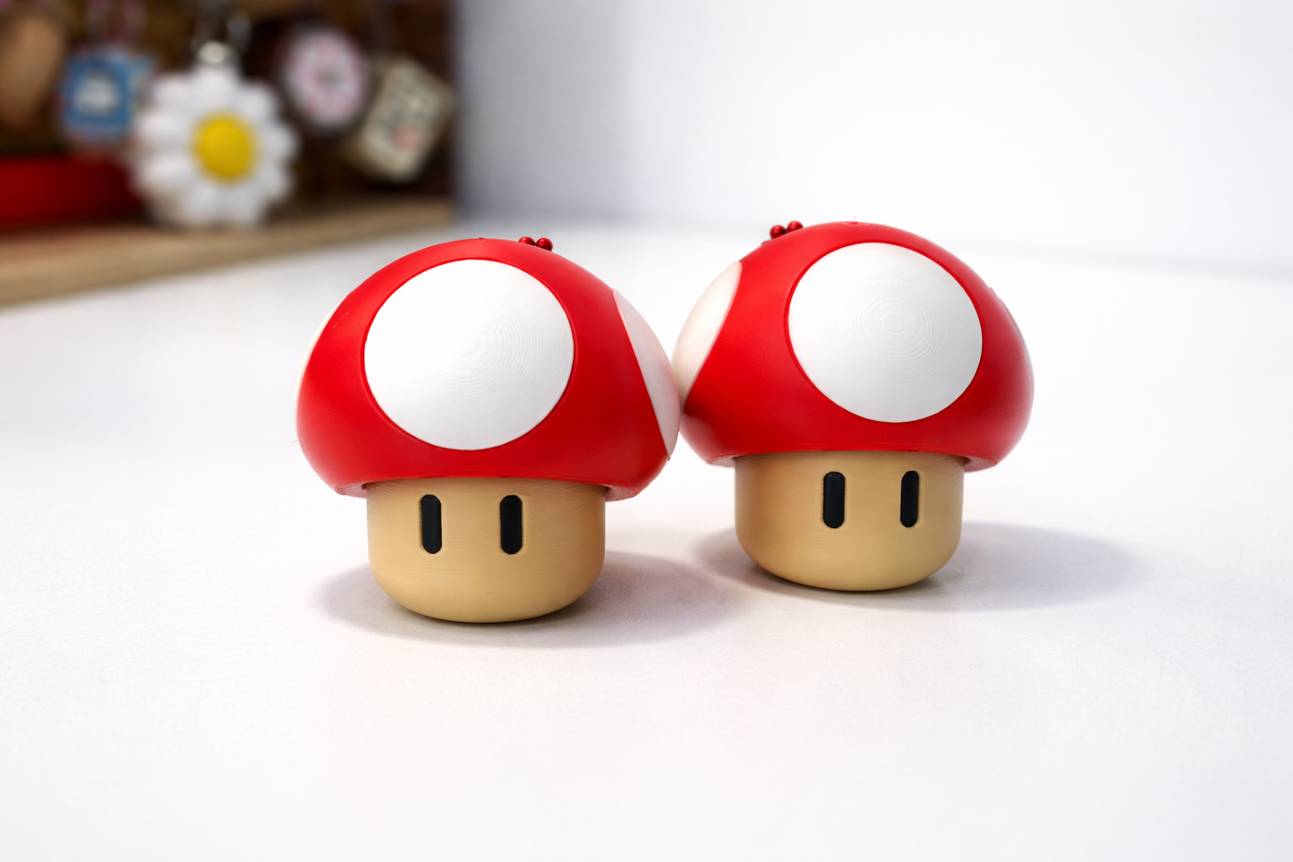 Super Mushroom Fidget Clicker Keychain