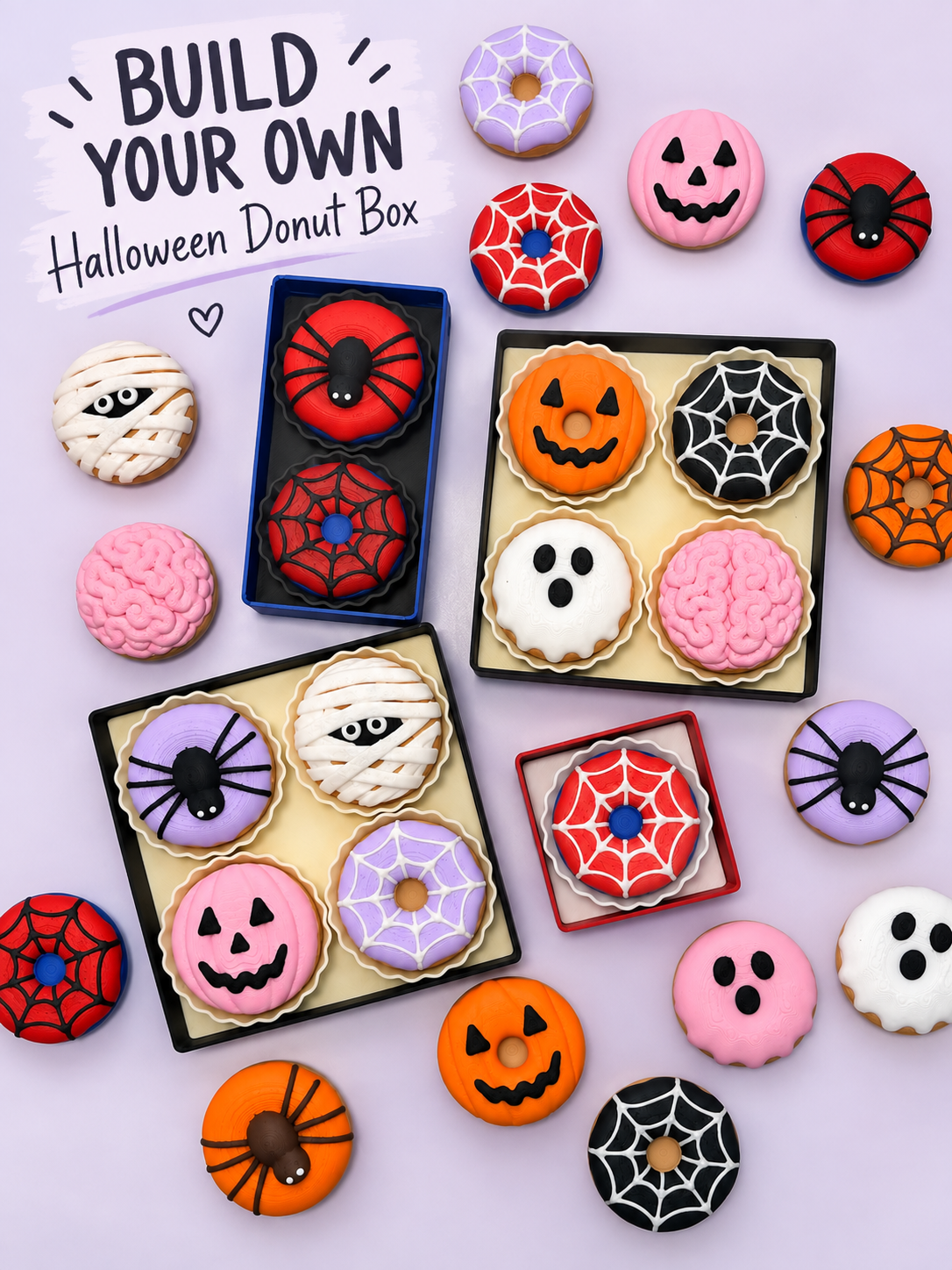 Build Your Own Halloween Donut Box