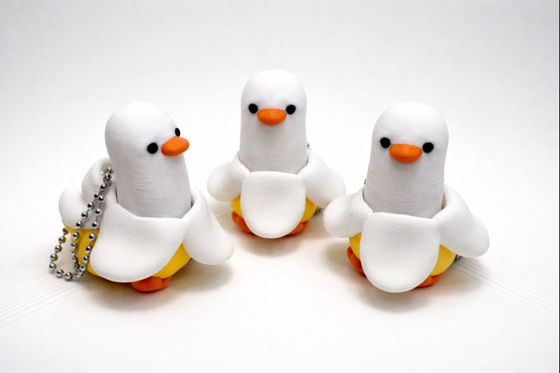 Banana Duck Clicker Keychain