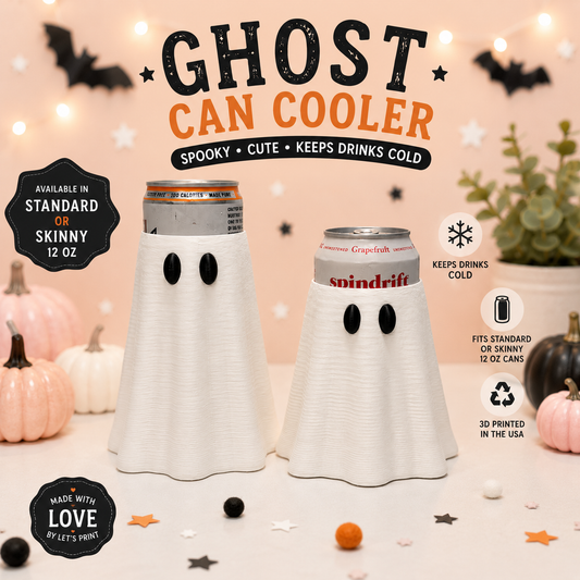 Ghost Can Cooler - 12oz Standard or Skinny