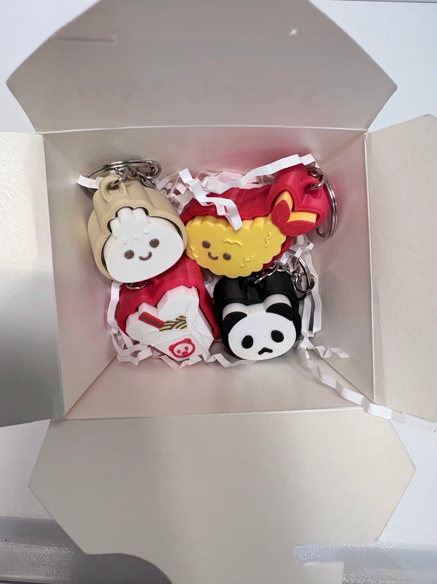 Take Out Set Fidget Clicker Keychain