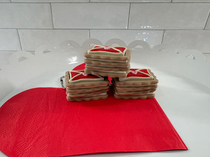 Love Letter Cookie Fidget Clicker Keychain