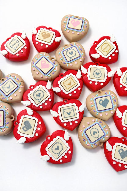 Valentine's Day V-Pet Fidget Clicker Keychain