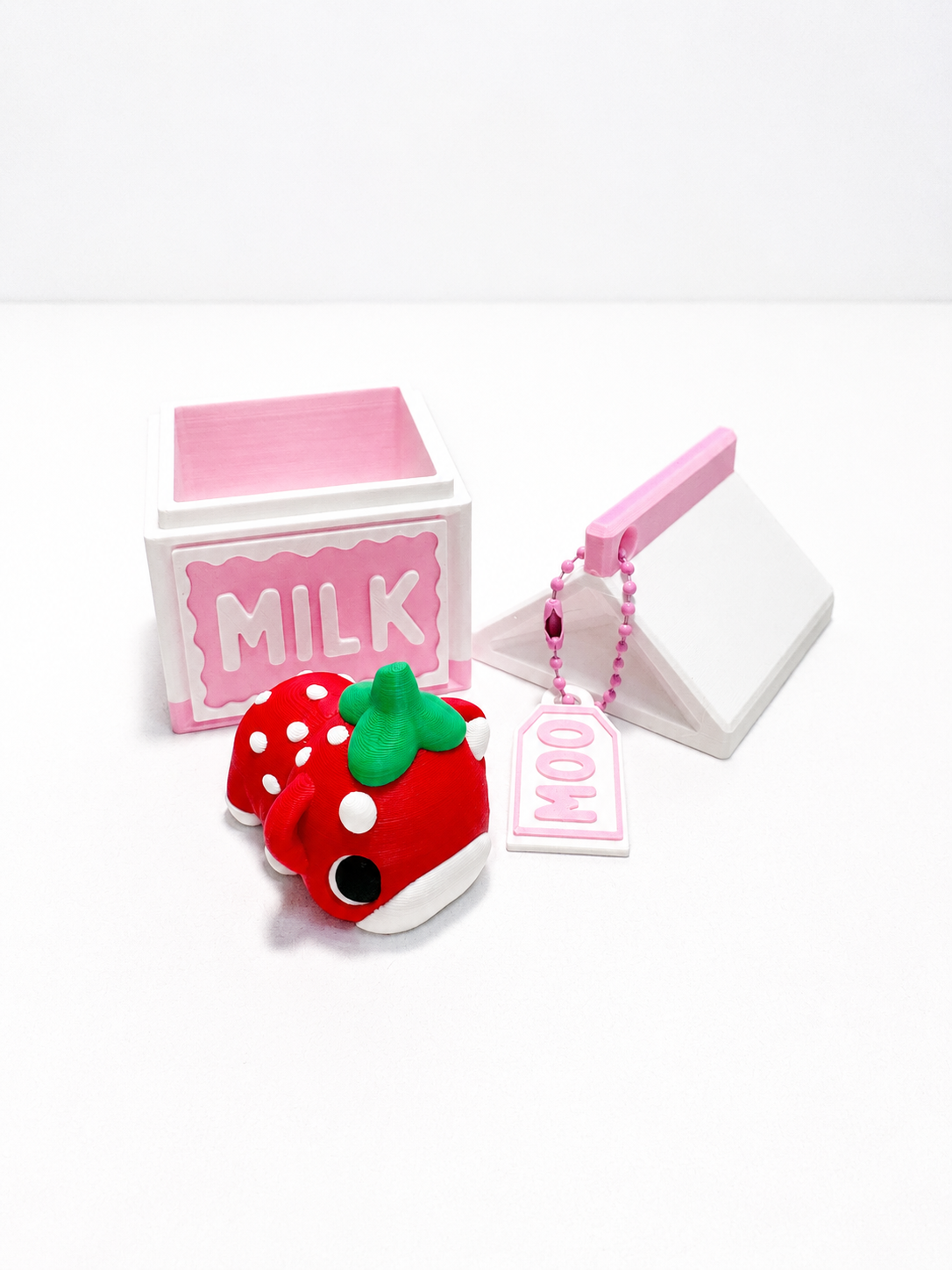 Cow in Mini Milk Carton Playset