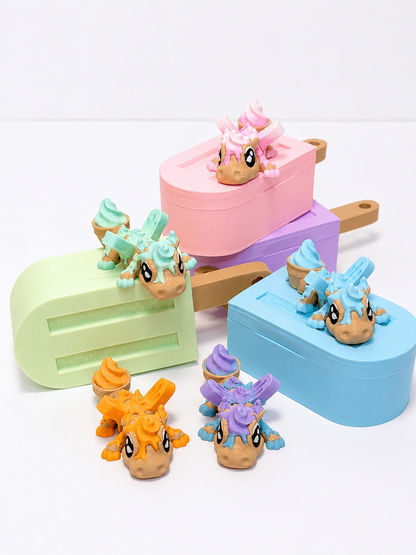 Ice Cream Dragon Popsicle Playset