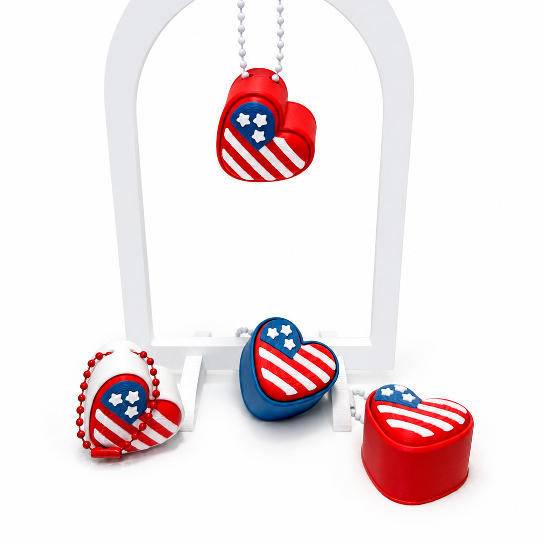 Flag Heart Fidget Clicker