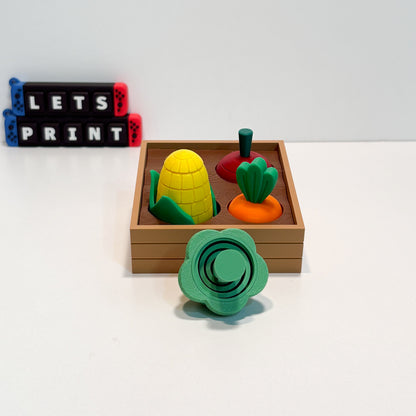 Fidget Garden Set in Planter Bed