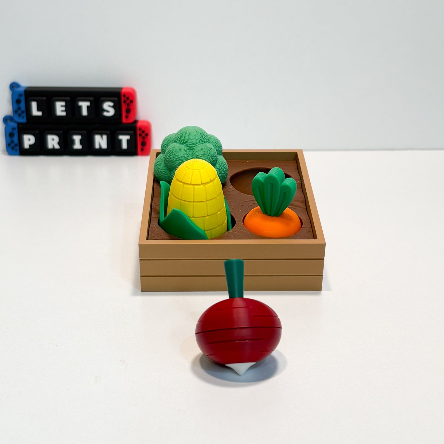 Fidget Garden Set in Planter Bed