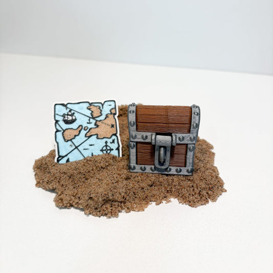 Pirate Dig Kit - Treasure Chest & Map
